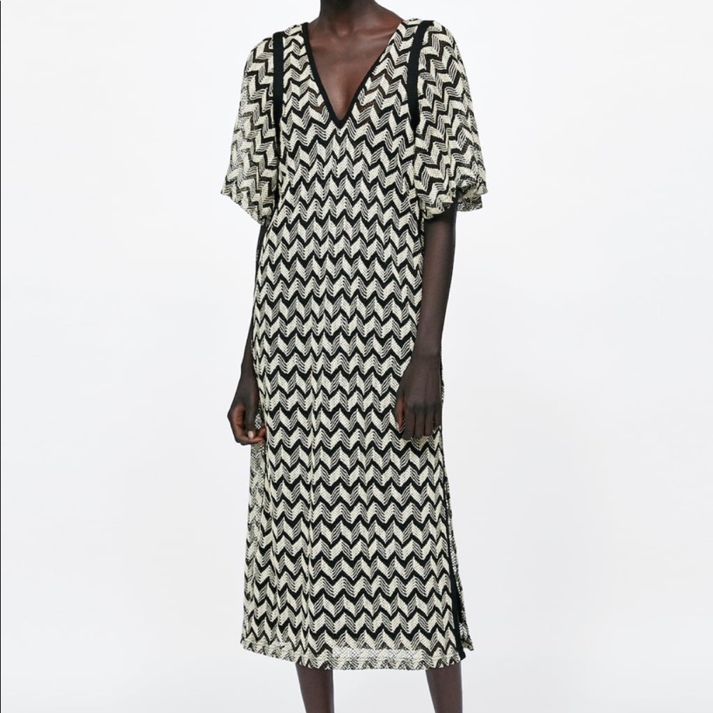 NWOT Zara crochet dress Sz L